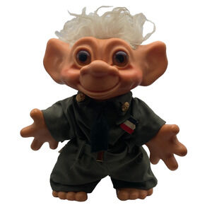 Vintage 1964 Thomas Dam Troll 13” Army Soldier Doll Denmark – Rare